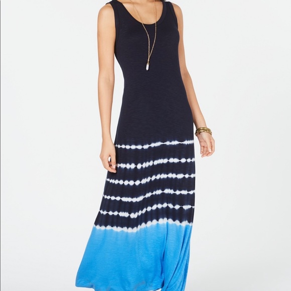Style & Co Tie-Dyed Maxi Dress NWT - Picture 2 of 7